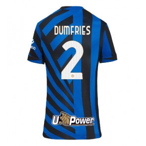 Inter Milan Denzel Dumfries #2 Domaci Dres za Ženska 2024-25 Kratak Rukavima